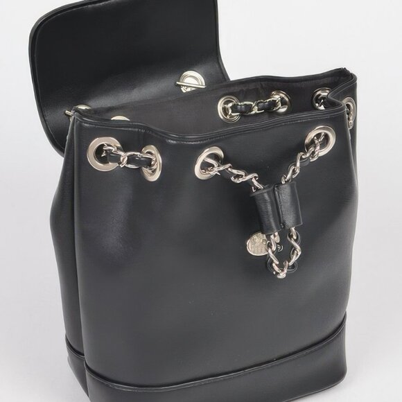 Faux Leather Flap Backpack - Picture 2 of 4